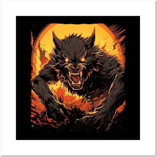 Crazy Costume for Boys and Girls with this Werewolf Posters and Art